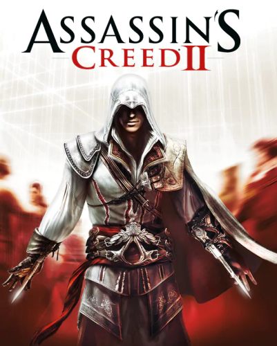 Capa de Assassin's Creed II para Xbox 360 – Ação / Aventura (AÇÃO / AVENTURA) • 5.0 GB • King Games Brasil